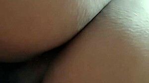 Intriguing fat ass riding experience at home