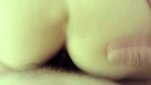 Anal enema leads to squirting orgasm in three-way.