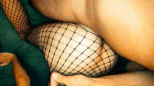 Fucking in doggystyle while making homemade videos – close-up anal action.