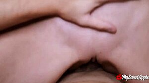 Caught him sniffing panties, so I rode him hard