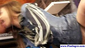 these old babes are getting fucked in a golden shower threeway