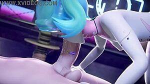 Mantis and Rebecca in Cyberpunk Edgerunners!