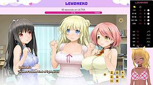 vtuber lewdneko moans during intense creampie scene in love cubed part 9