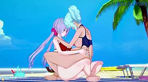 Cagliostro Chris Yukine Maria Cadenzavna Eve Futanari Lesbian Sex Creampie!