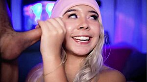 beautiful latina teen 18+ teases with cock sucking