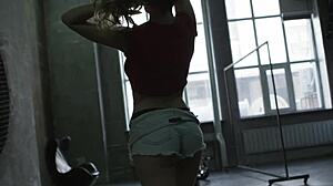 I love how Sonya teases with her natural blonde tits