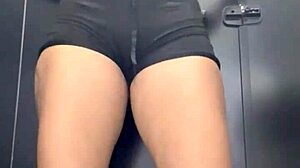 first time with 19-year-old hunk in crowded bathroom – he cums hard!