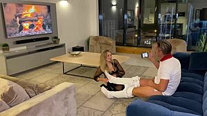 Cute girl spreads legs in lingerie for boyfriend on cam