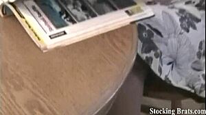 Watch us have a lesbian threesome in stockings