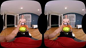 Naughty America Vr Petite Blue Eyes American Girl Licks Handjob Cum Ass In Gym