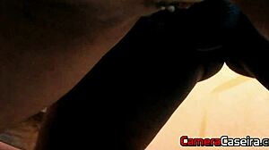 Jardineiro Negrão Fodeu Com A Minha Mãe No Quintal, Pussy And Blowjob Action