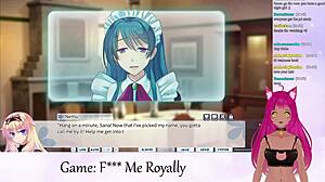 Vtuber Lewdneko Plays F Me Royally Part 1