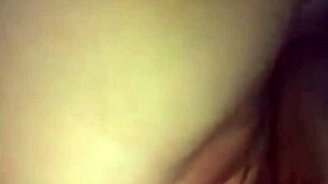 Amateur teen plays with double dildo!