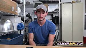 gay jock at job interview for casting