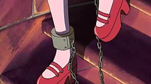 Сдержанная девчонка получает леzдом BDSM с анальными шариками