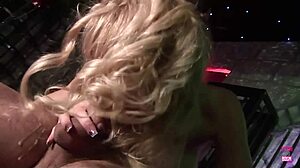 Two Blondes Riding Cock Wetly