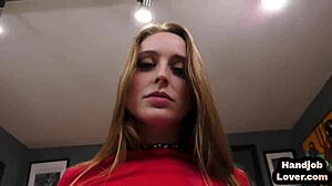 Curvy blonde babe jerks off while showing asshole in dirty lingerie and panties