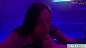 hey, pov blowjob from petite teen lisa takami is so sexy