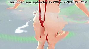 anime girl in micro bikini nip slip