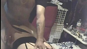 Beautiful woman in lingerie posing in doggy style