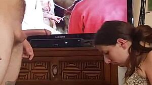 Sucking cock just to pay her rent