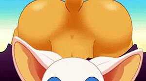 Rouge, suck that cock and swallow cum while I fuck your ass?