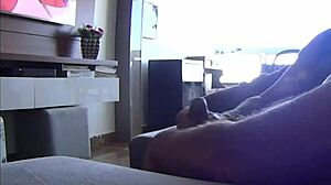 i felt my step sister-in-law footprint on my cockk