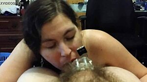 chastity blowjob with teasing femdom elements