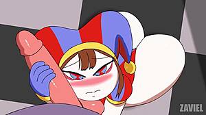 ทีมการ์ตูน Pornmi Zaviels ย่อตัวเพื่อสนุกกลุ่มก้นใหญ่ ครีมพายปิดท้าย