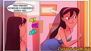 Young Girl In Red Lingerie Provokes Old Man In Hentai