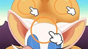 Rouge, suck that cock and swallow cum while I fuck your ass?