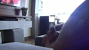 i felt my step sister-in-law footprint on my cockk