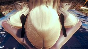 Genshin Impact Hentai - POV Fischl Blowjob with Cum!