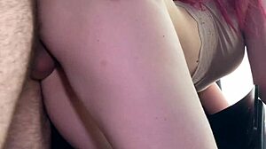 fucked a slut by the window, staring at her ass 🍑