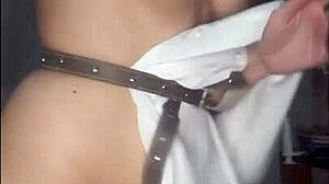 Hot sexy teen rubs her holes and cums hard