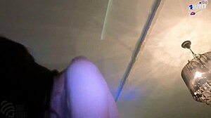 I strip for my husband, riding to a bright orgasm.