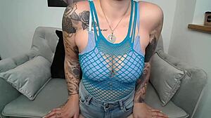 Camgirl Ninadevil Teases in Hot Fetish Outfit