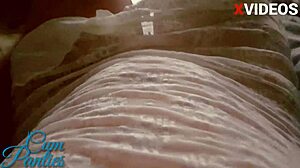 Framed my girlfriend stole her panties and cum in them