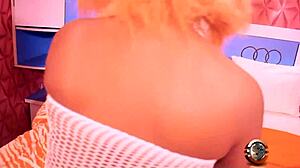 Friend's Big Booty Slut Sucks Hard