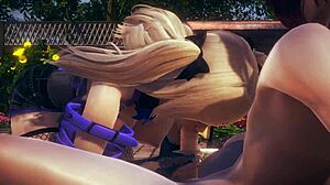 Genshin Impact Hentai - POV Fischl Blowjob with Cum!