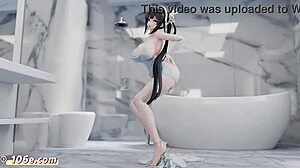 Intriguing 3D Anime Nude Dance