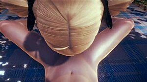 Genshin Impact Hentai - POV Fischl Blowjob with Cum!