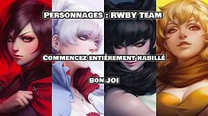 Ruby and Blake train you in RWBY hentai femdom denial