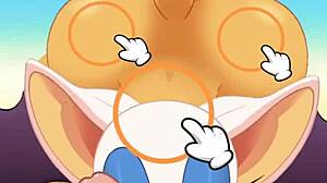 Rouge, suck that cock and swallow cum while I fuck your ass?