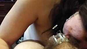 chastity blowjob with teasing femdom elements