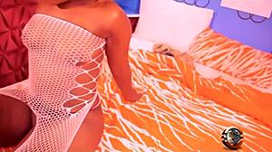 Friend's Big Booty Slut Sucks Hard