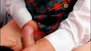 Horny student helps with tight pussy