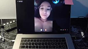 Spanish Milf Leyva Fucks Fan on Webcam