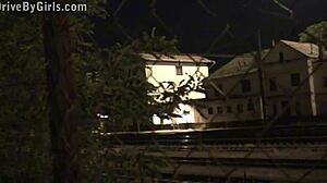 alexis crystal gives public blowjobs through car window