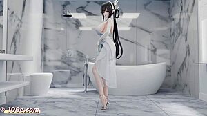 Intriguing 3D Anime Nude Dance